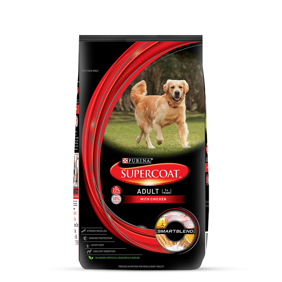PURINA SUPERCOAT with Chicken Adult (1+ Years) All Breed Dry Dog Food - 2.5kg - Zigly
