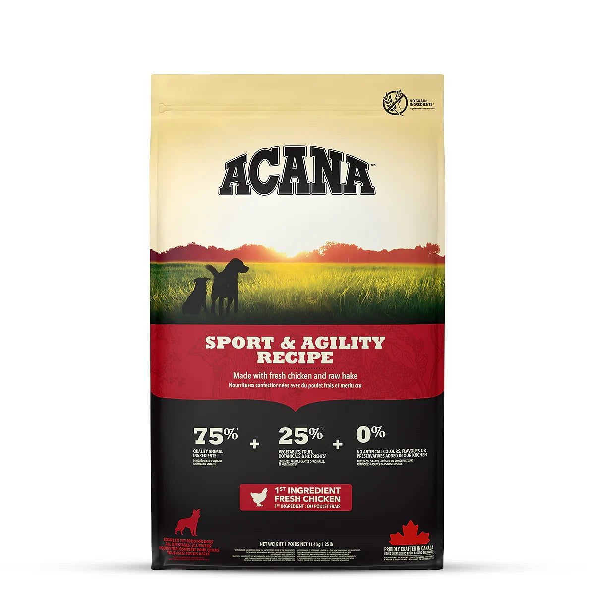 Acana Sports & Agility Adult Dry Dog Food - All Breeds - 11.4kg - Zigly