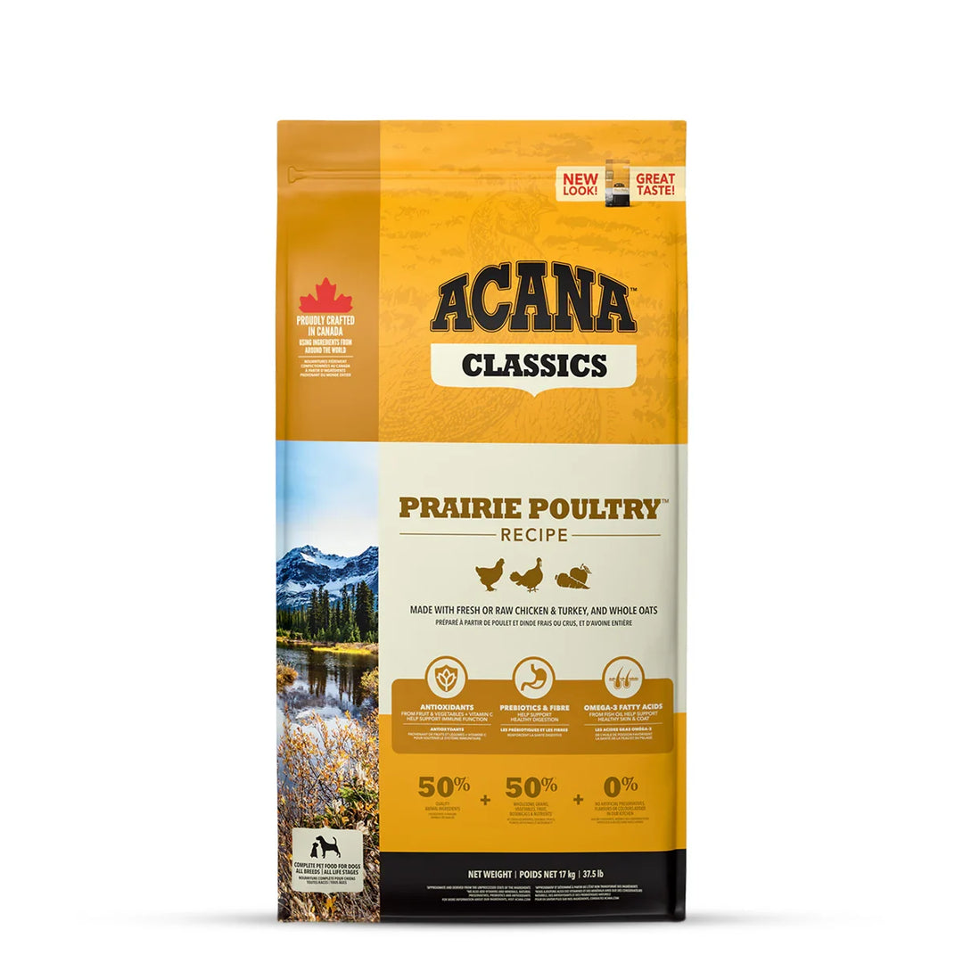 AcanaClassic Prairie Poultry Dry Dog Food - All Breed & Ages - Zigly