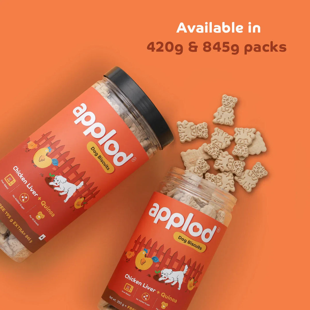Applod Chicken Liver Dog Biscuit With Quinoa  - Zigly