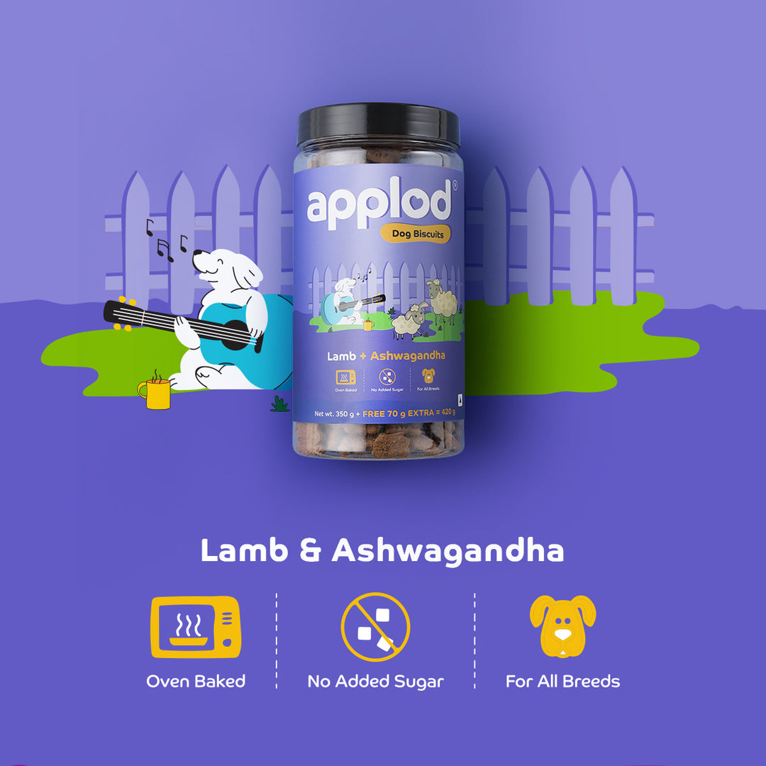 Applod Lamb Dog Biscuit With Ashwagandha - Zigly