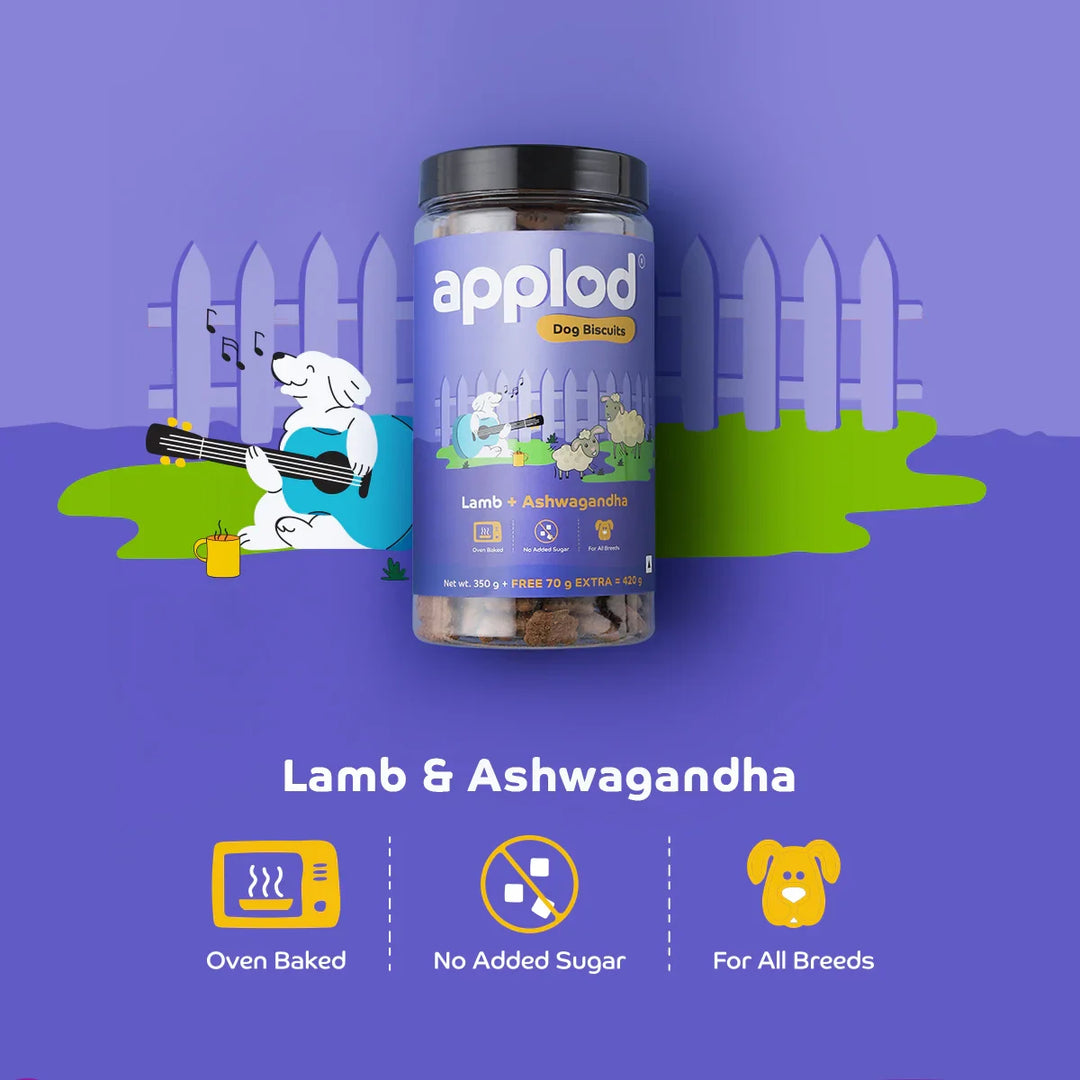 Applod Lamb Dog Biscuit With Ashwagandha - Zigly