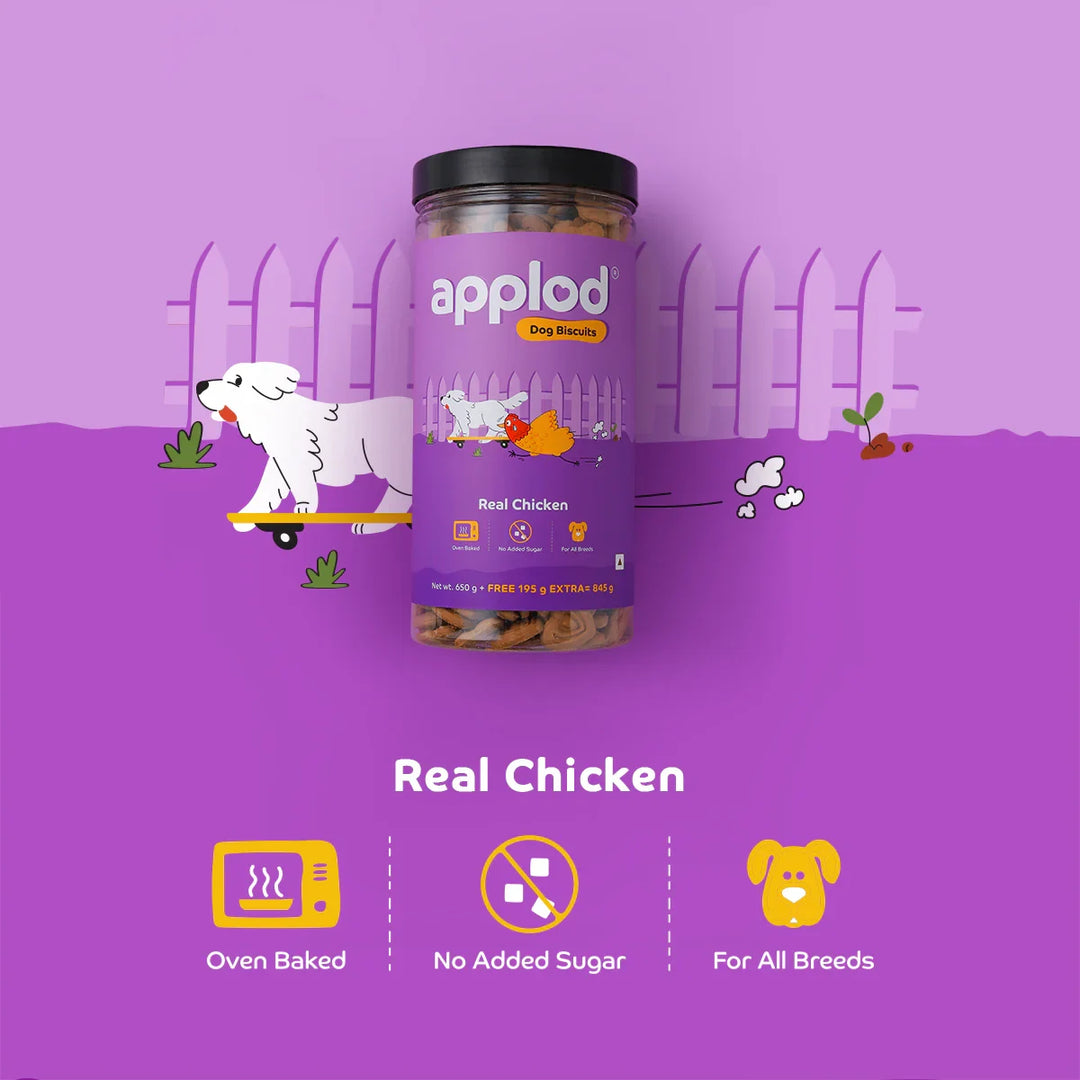Applod Real Chicken Dog Biscuit - Zigly