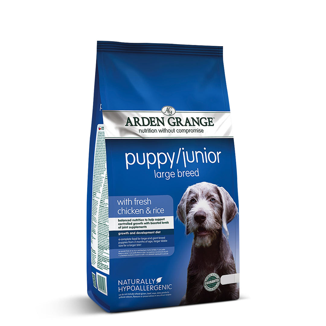 Arden Grange Puppy/Junior Fresh Chicken & Rice Dry Dog Food - Large Breed - Zigly