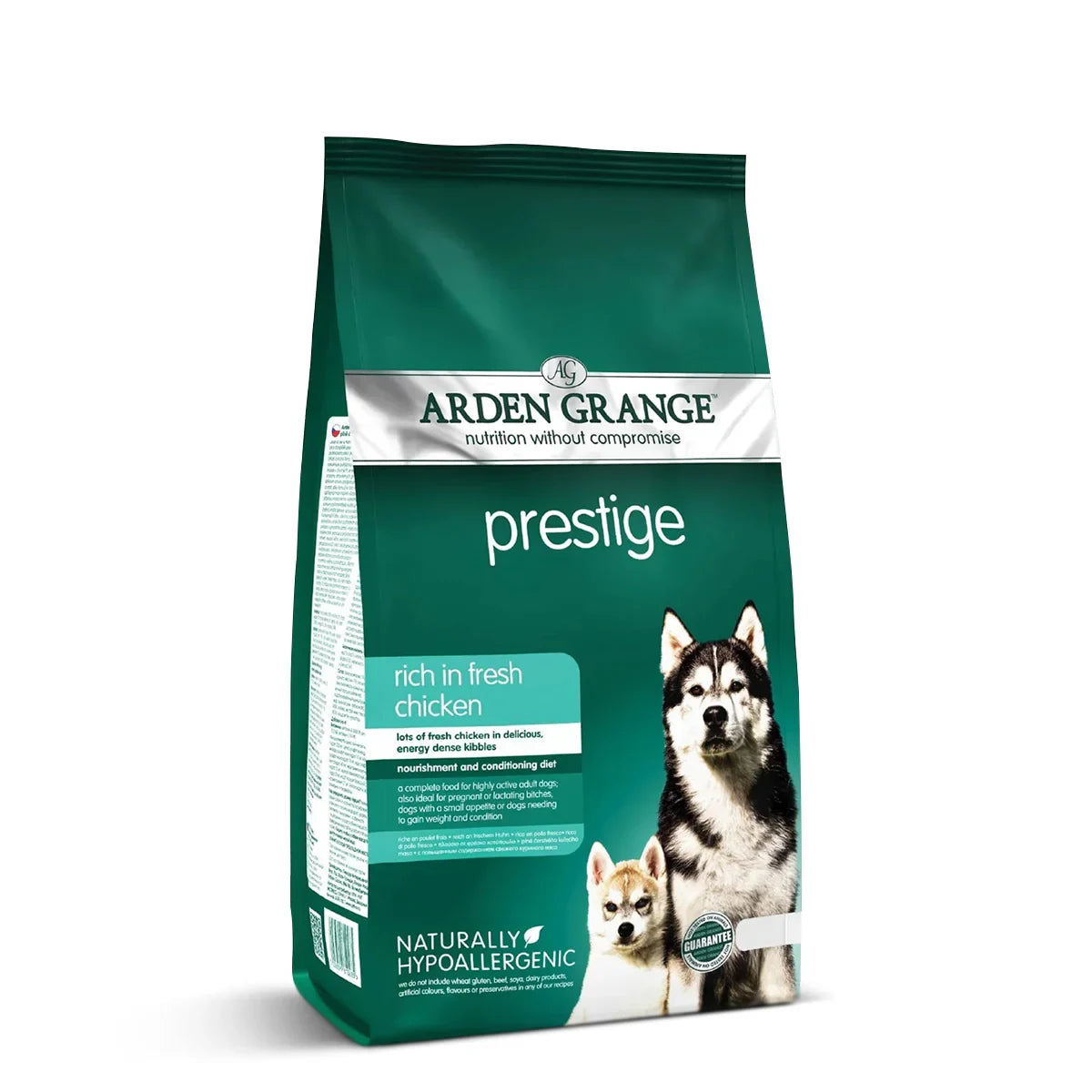 Arden Grange Prestige Fresh Chicken Dry Dog Food - All Breeds Adult - 2kg - Zigly