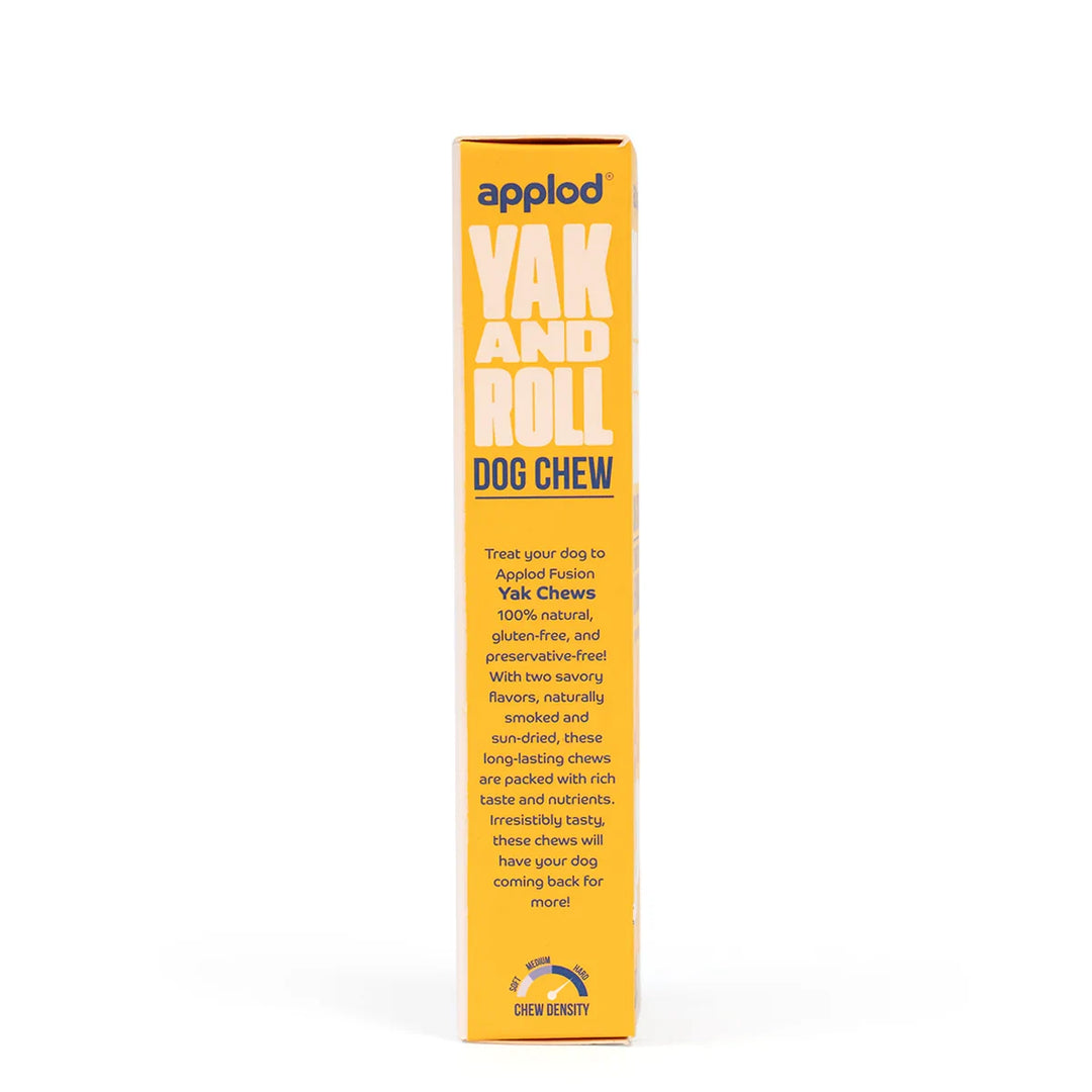 Applod Yak & Roll Peanut Butter & Banana Yak Chew for Dogs - Zigly