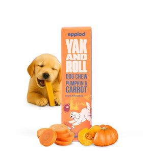 Applod Pumpkin & Carrot Yak Chew for Dogs - Zigly