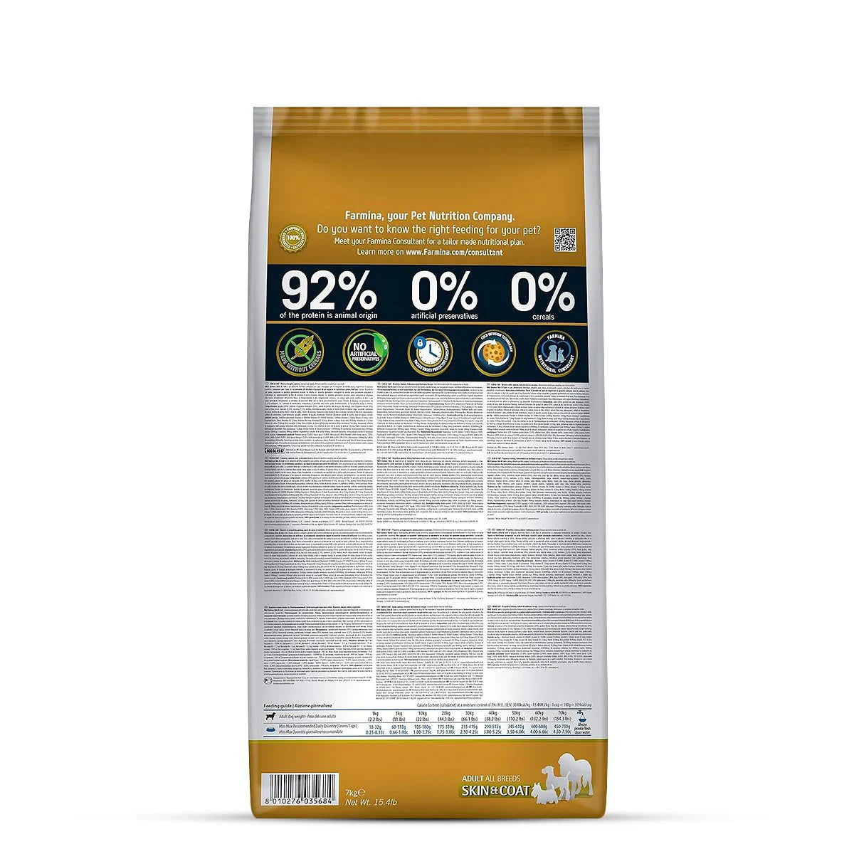 Farmina N&D Grain Free Quinoa Skin & Coat - (Quail, Coconut & Turmeric) Dry Dog Food - All Breeds Adult - Zigly