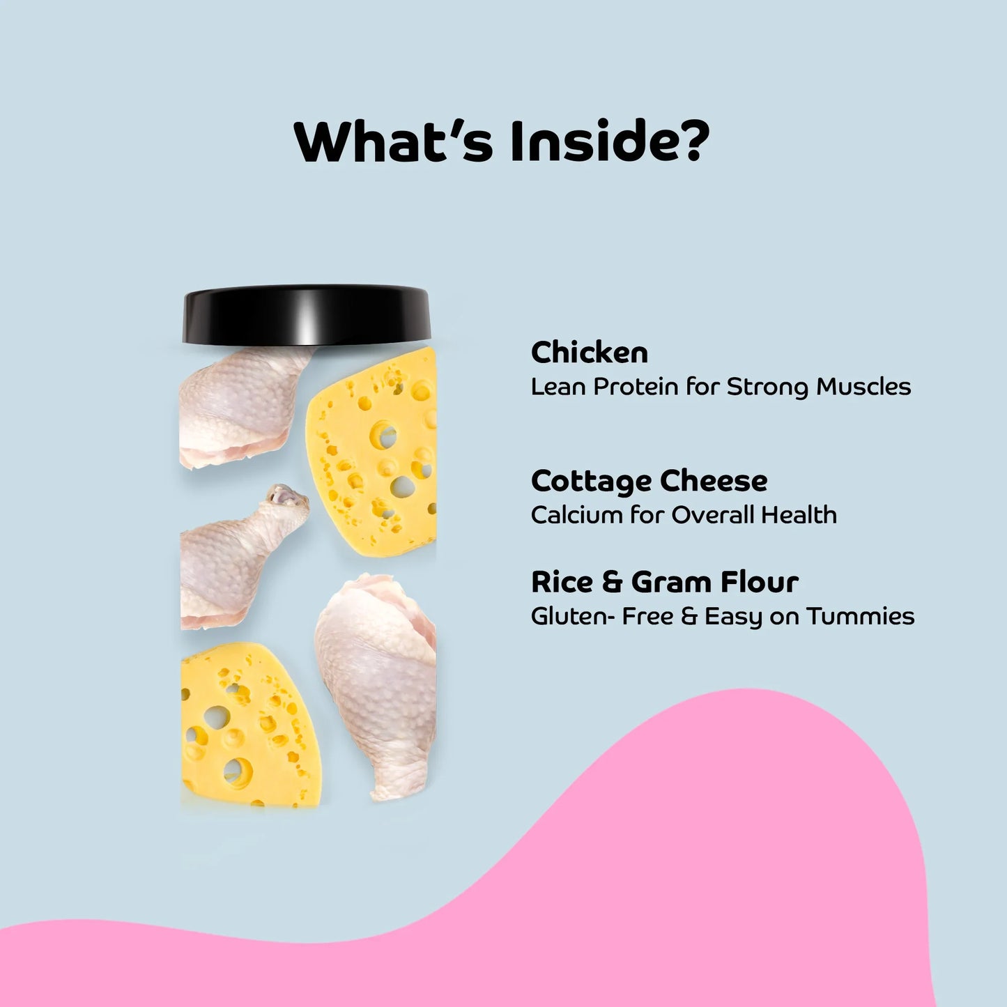 Applod Crunch-a-Licious Gluten Free Chicken & Cheese Dog Biscuits - 800g - Zigly