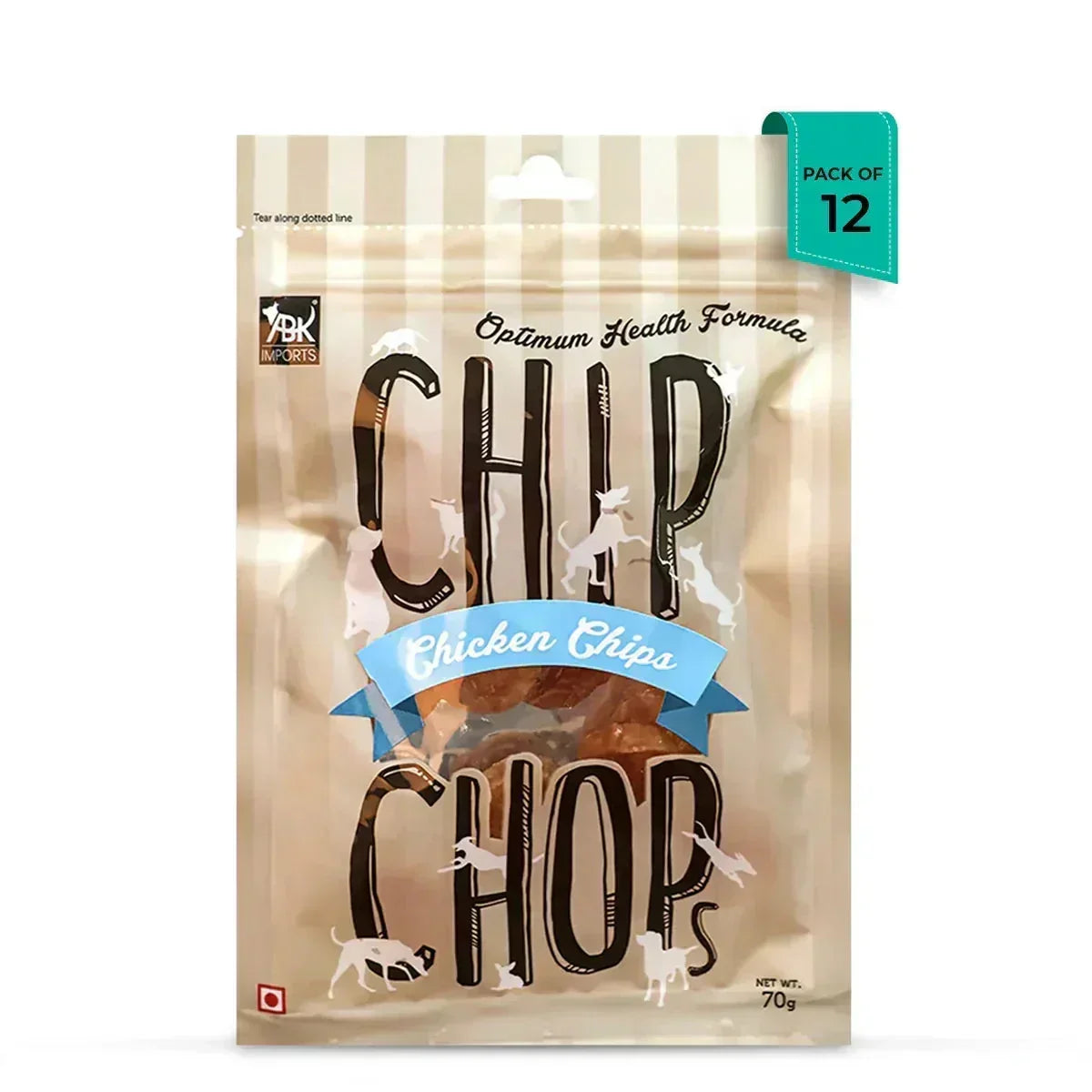 Chip Chops Chicken Chips Coins Dog Meaty Treat 70g - Zigly