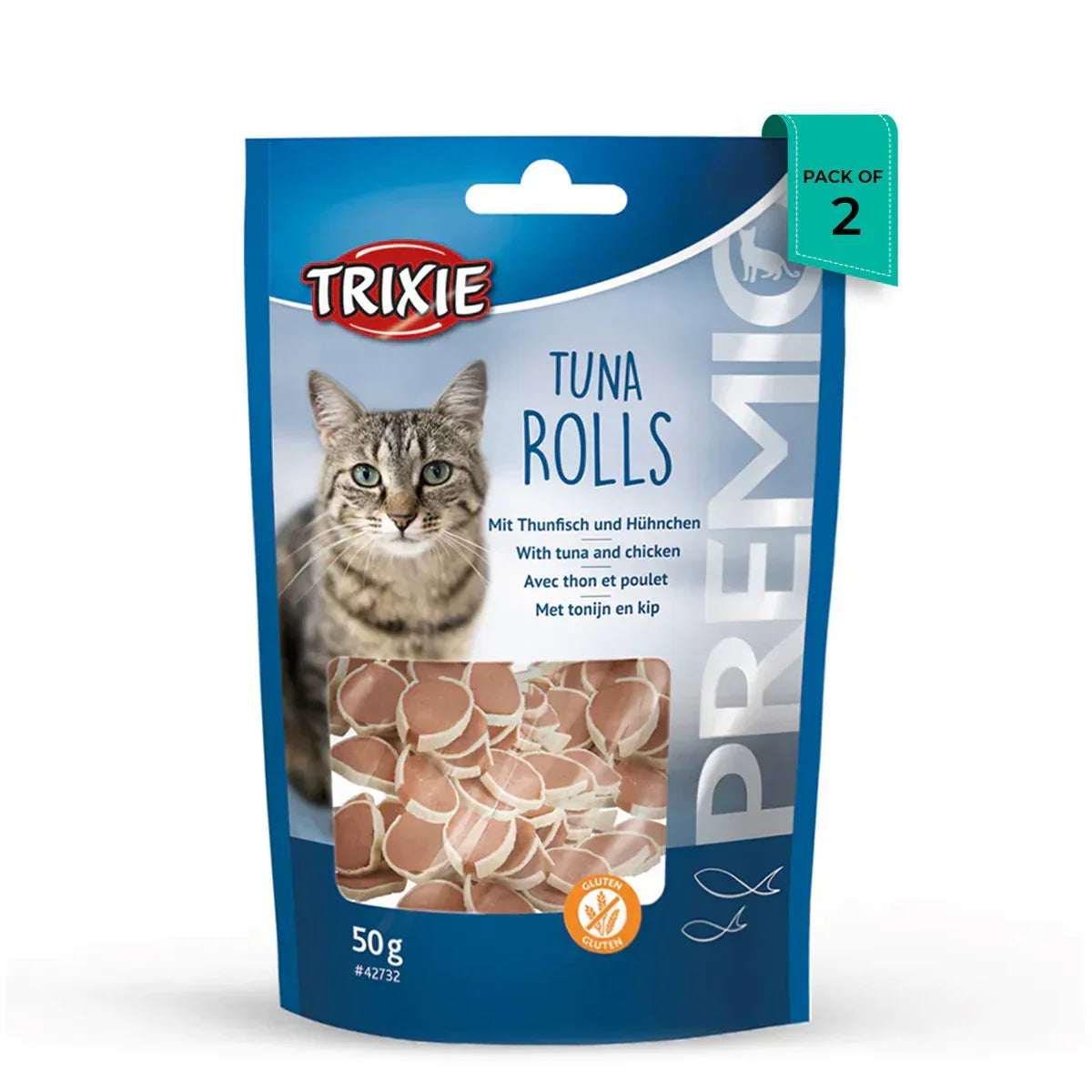 Trixie Premio Tuna Rolls Cat Treat - 50g - Zigly