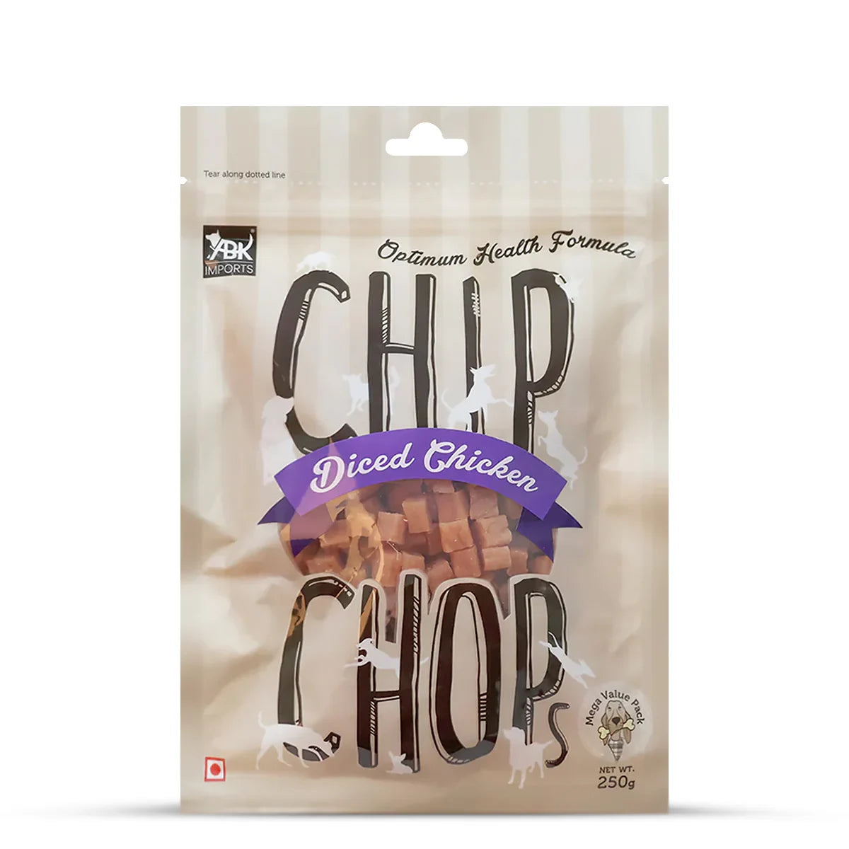 Chip Chops Diced Chicken Dog Meaty Treat - 70g - Zigly