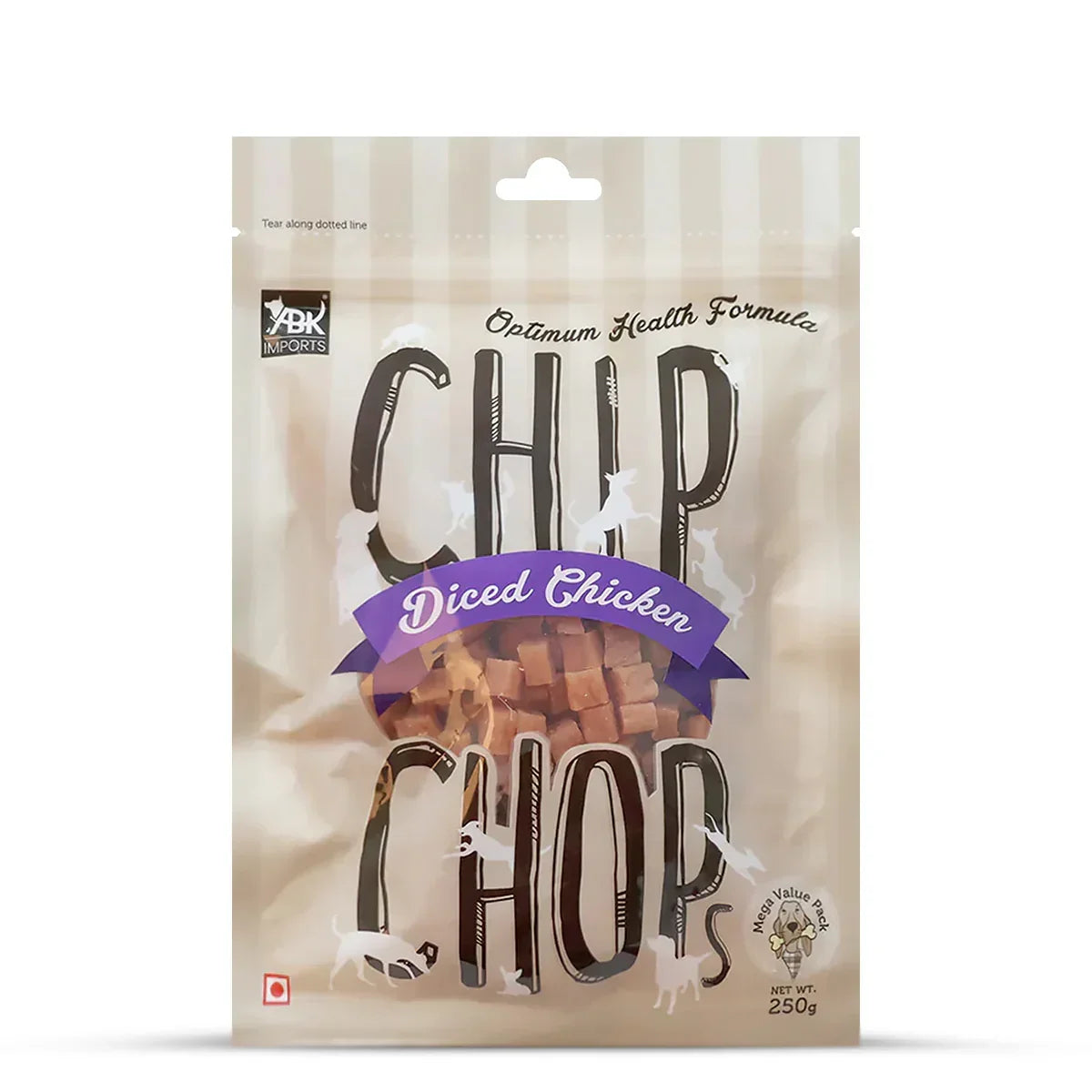 Chip Chops Diced Chicken Dog Meaty Treat - 70g - Zigly
