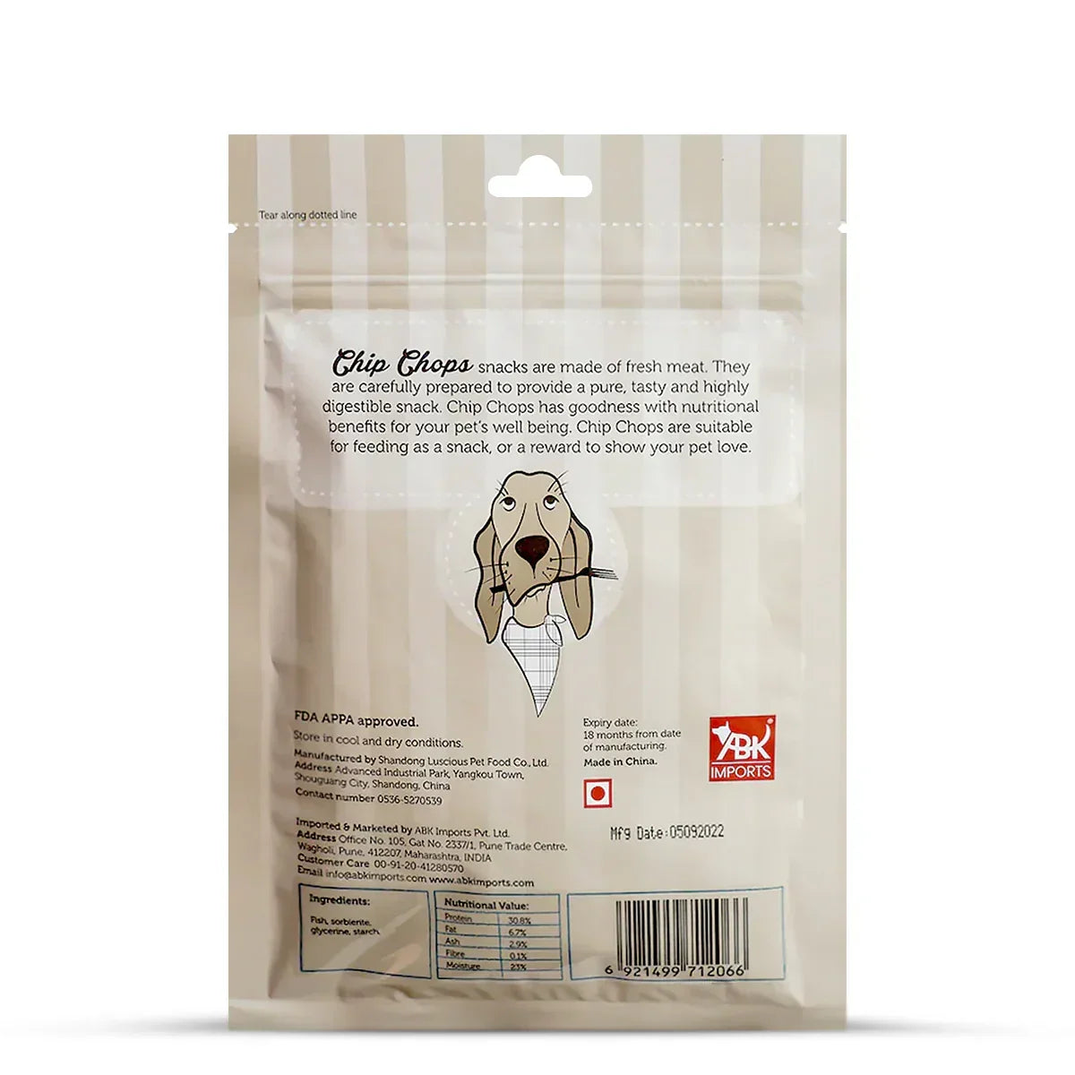 Chip Chops Fish on Stick Dog Meaty Treat-70g - Zigly