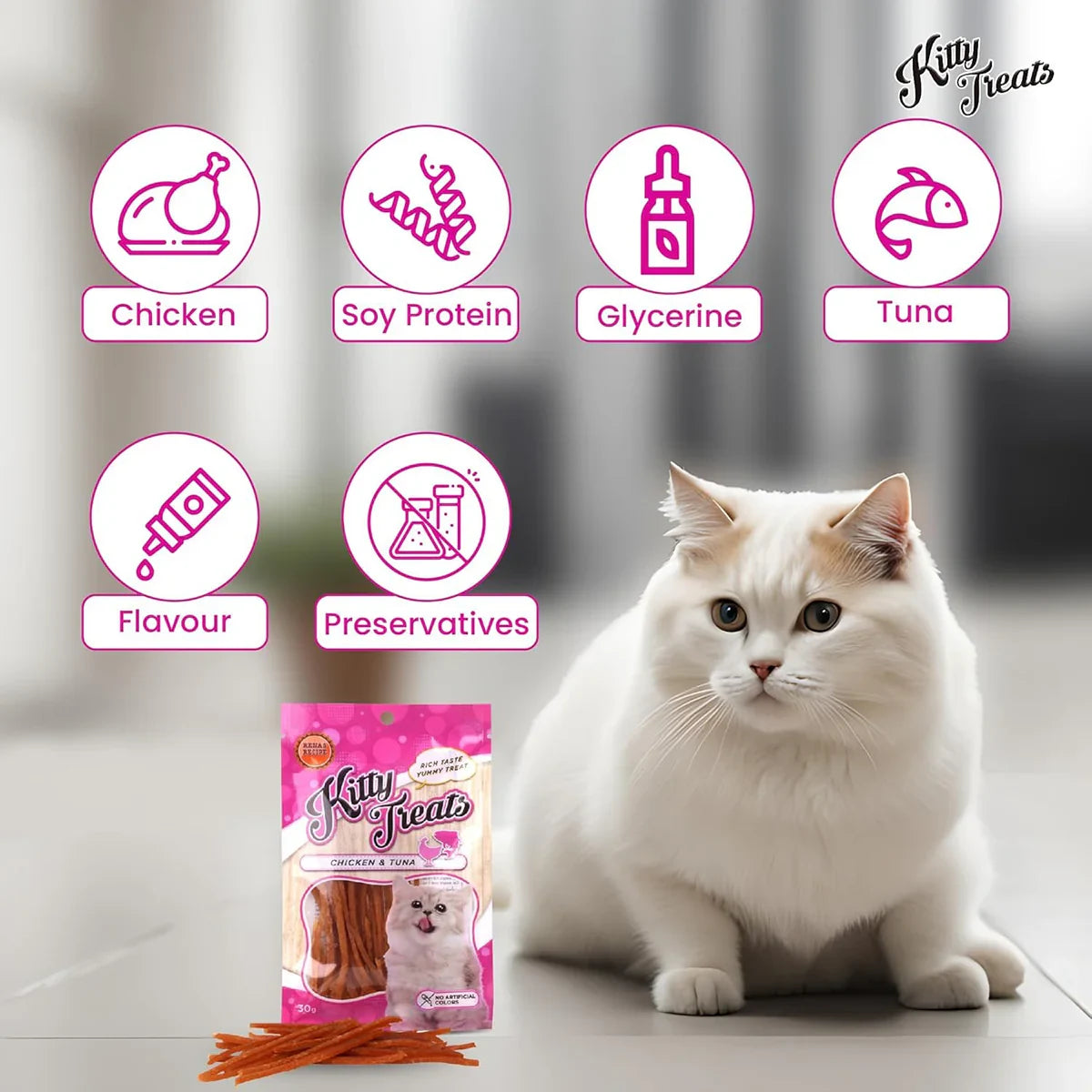 Neko Cat Chicken & Tuna Cat Meaty Treat - 30g - Zigly