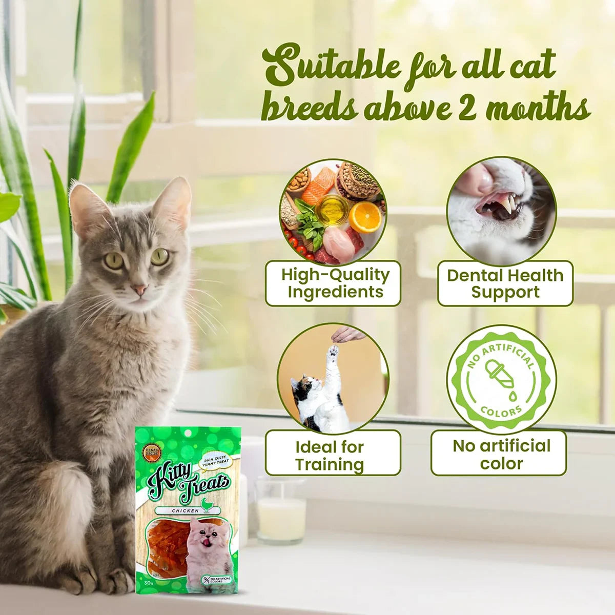 Neko Cat Soft Chicken Jerky Sliced Cat Meaty Treat - 30g - Zigly