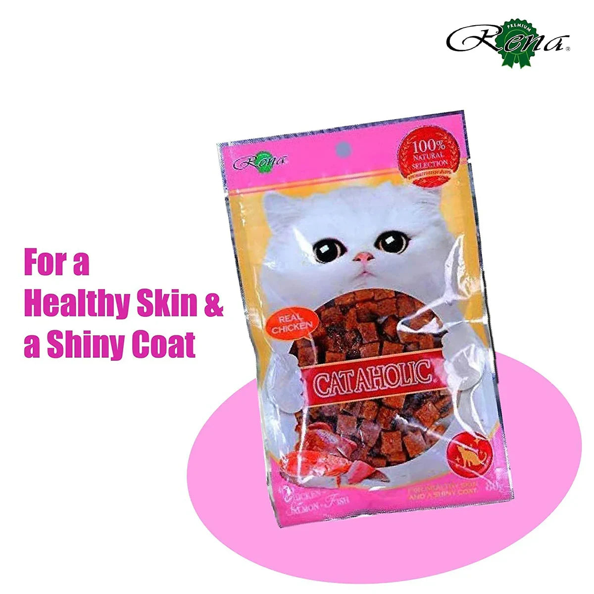 Neko Cat Chicken & Salmon Cubes Cat Meaty Treat - 80g - Zigly