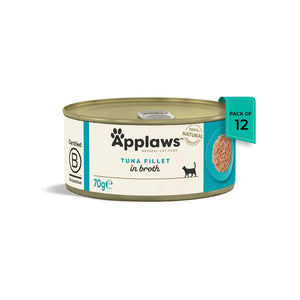 Applaws Tuna Fillet Canned Adult Cat Food - Wet Cat Food - All Breeds - 70g - Zigly