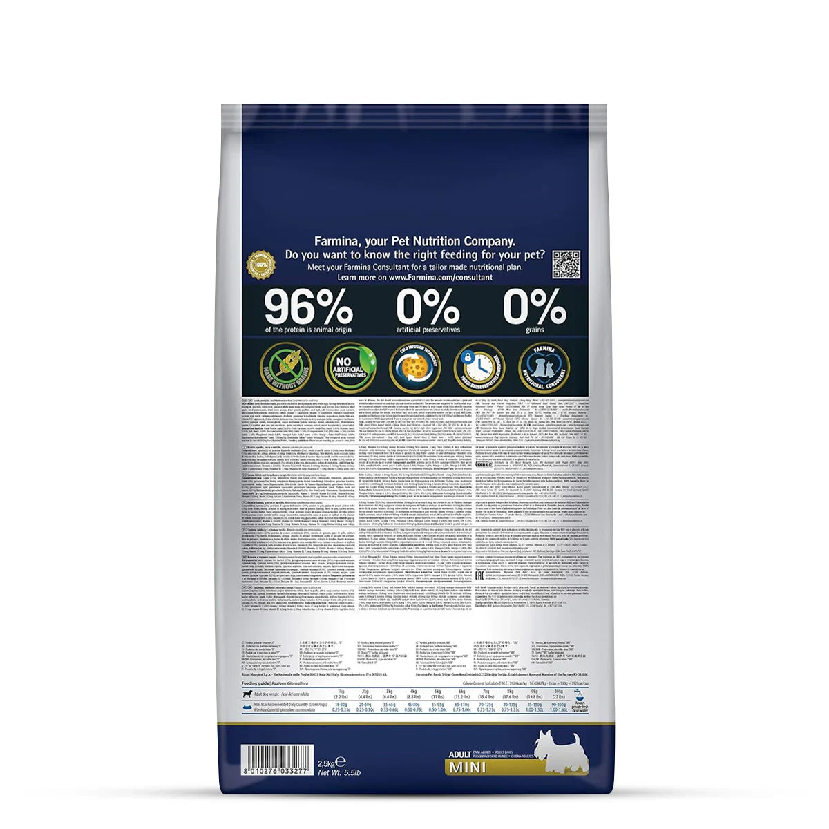 Farmina N&D Grain Free Pumpkin Lamb & Blueberry Dry Dog Food - Mini Breed Adult - Zigly