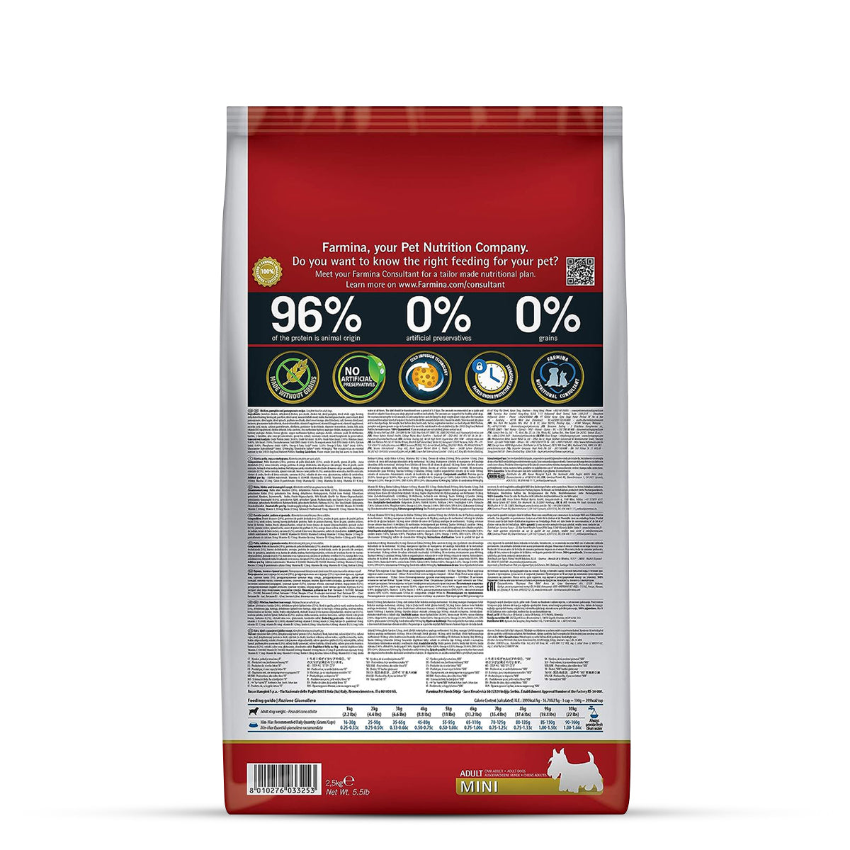 Farmina N&D Grain Free Pumpkin Chicken & Pomegranate Dry Dog Food - Mini Breed Adult - Zigly