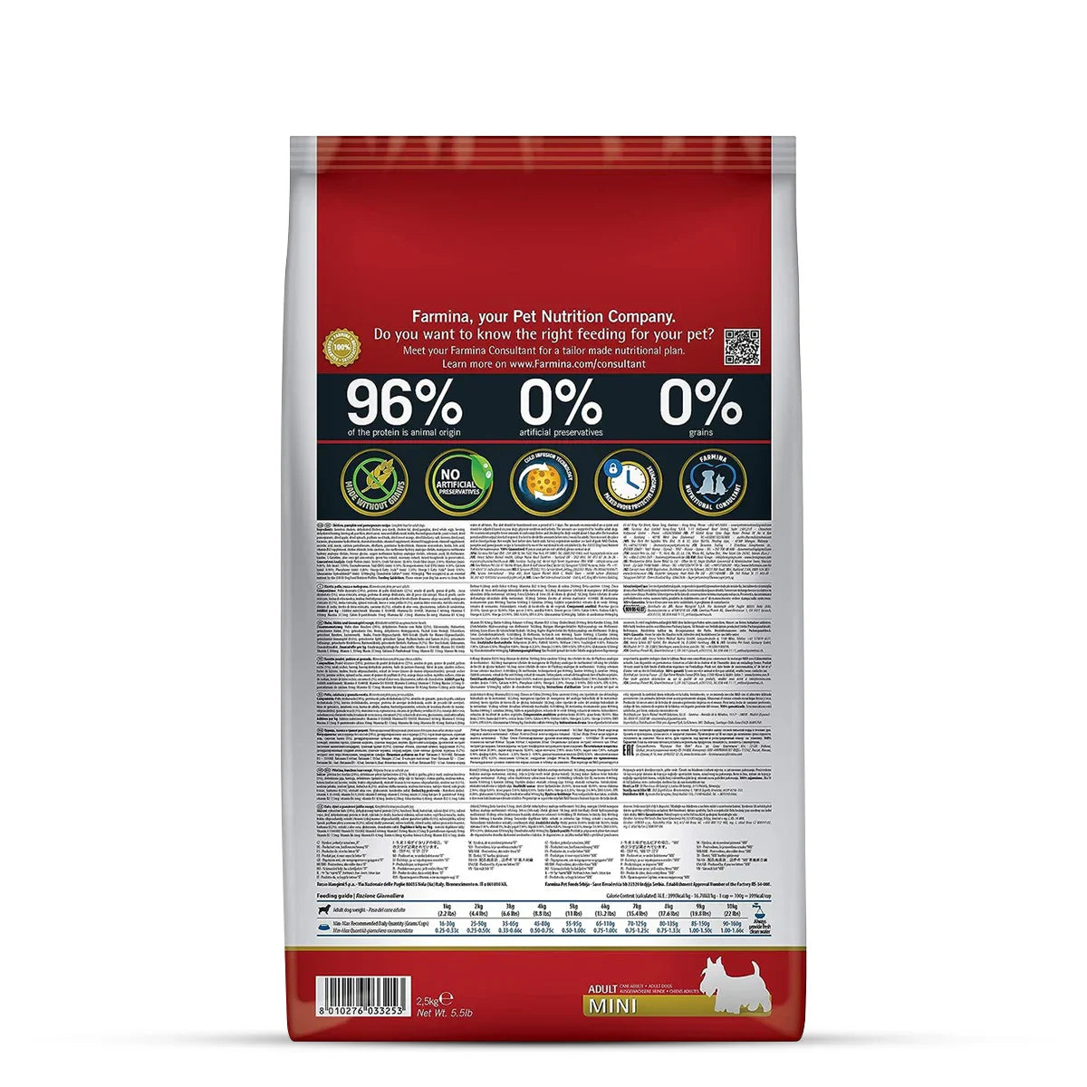 Farmina N&D Grain Free Pumpkin Chicken & Pomegranate Dry Dog Food - Mini Breed Adult - Zigly