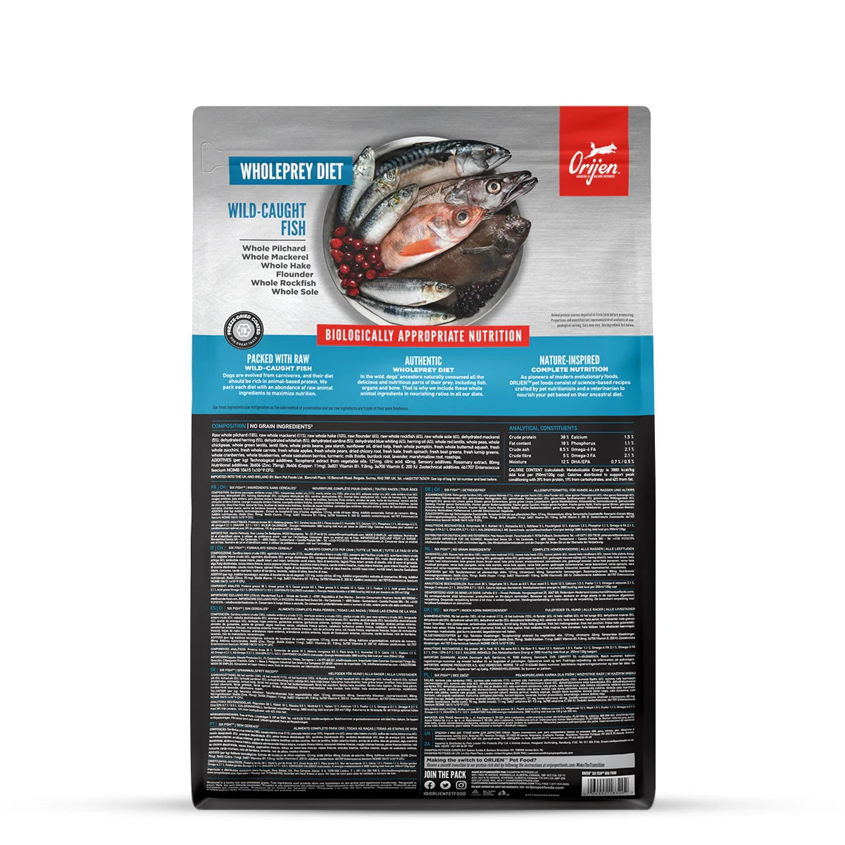 Orijen 6 Fish Dry Dog Food - All Breed & Ages - Zigly