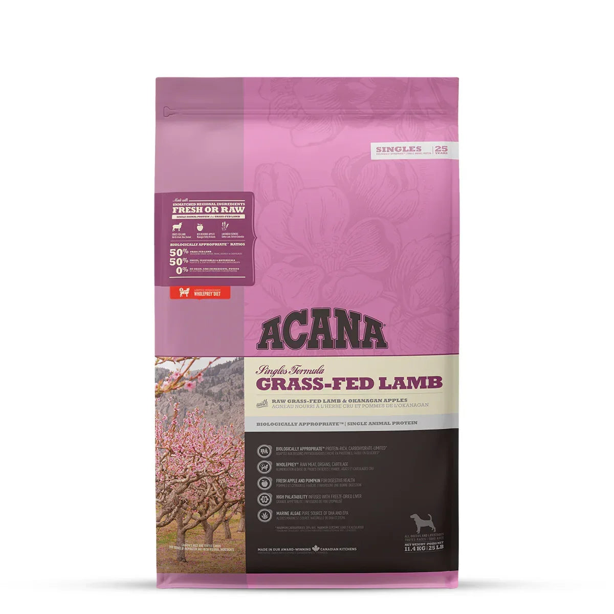 Acana Grass-Fed Lamb Dry Dog Food - All Breeds