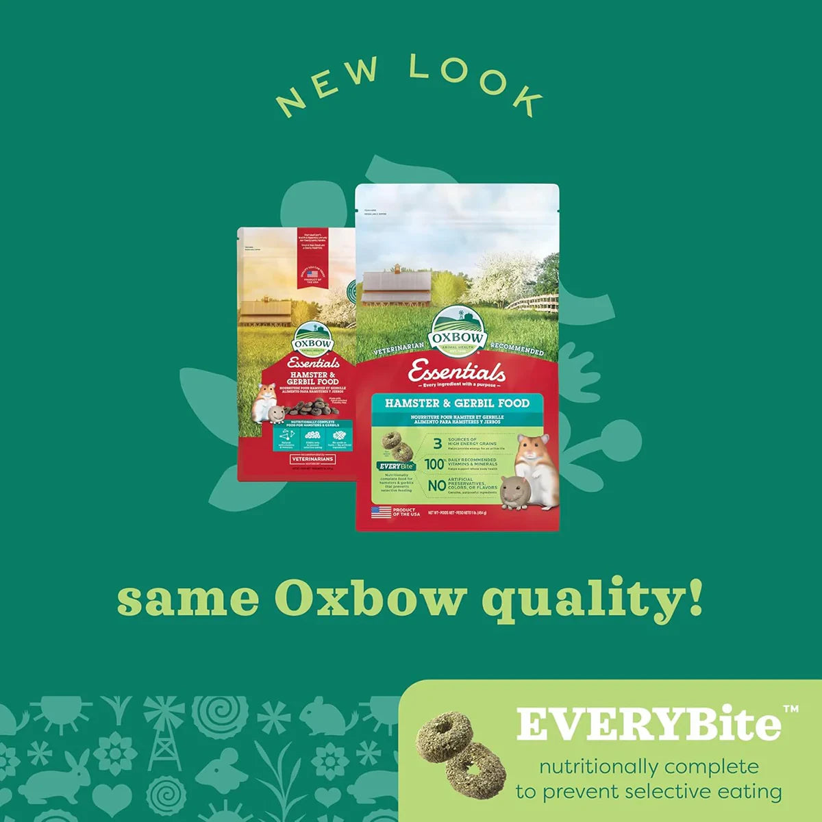 Oxbow Essentials Hamster & Gerbil Food - 454g - Zigly