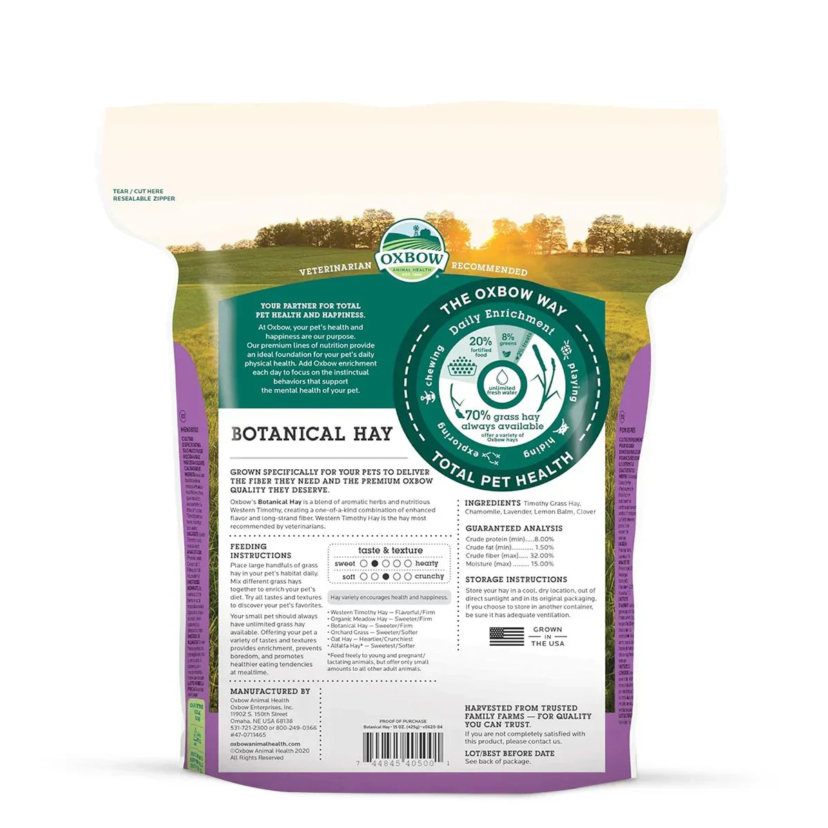 Oxbow Botanical Hay - 425g - Zigly