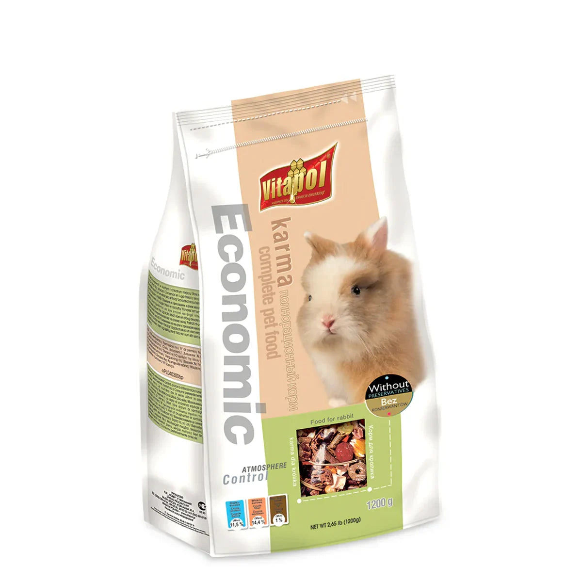 Vitapol Economic Small Animal Food For Rabbit 1.2kg - Zigly