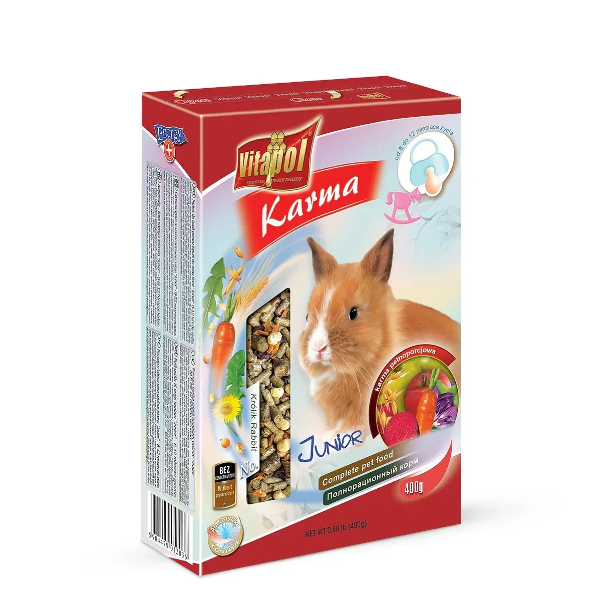 Vitapol Complete Junior Food For Young Rabbits - 400g - Zigly