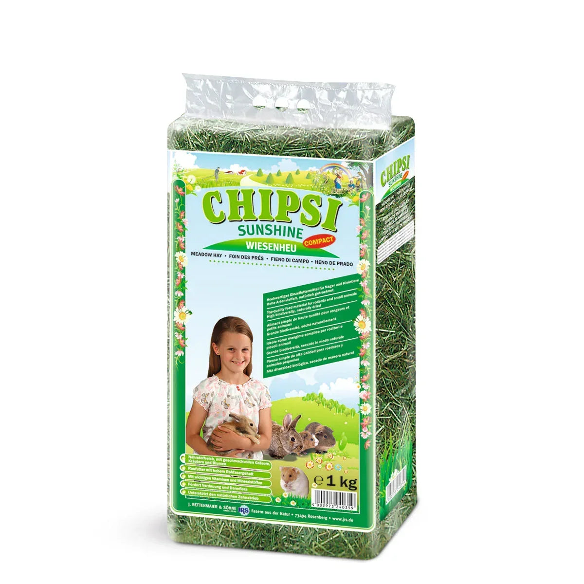 JRS Chipsi Sunshine Hay Small Animal Food 1kg - Zigly
