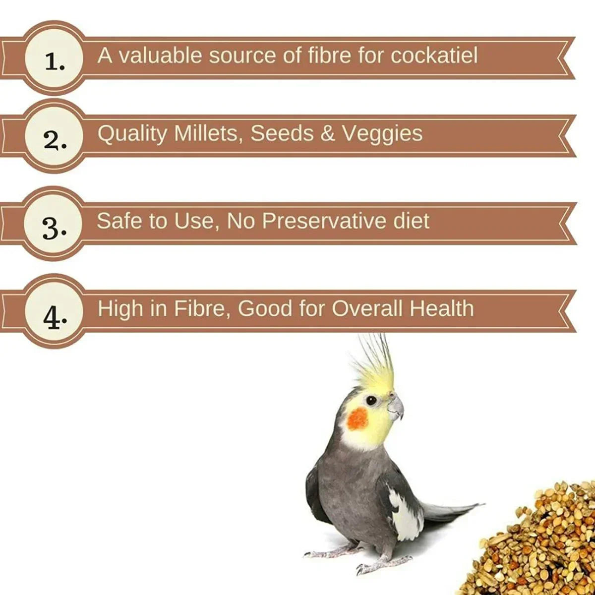 Vitapol Economic Bird Food For Cockatiel 1.2kg - Zigly