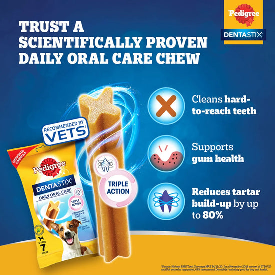 Pedigree Dentastix Oral Care Adult Dog Treat - Small Breed (5-10 kg) - Zigly