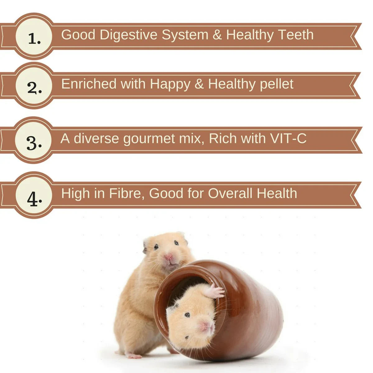 Versele Laga Small Animal Feed Crispy Muesli Hamsters & Co - 1kg - Zigly