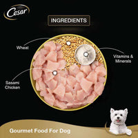Cesar Premium Sasami & Vegetables (Gourmet meal) Wet Dog Food - All Breed Adult - 70g - Zigly