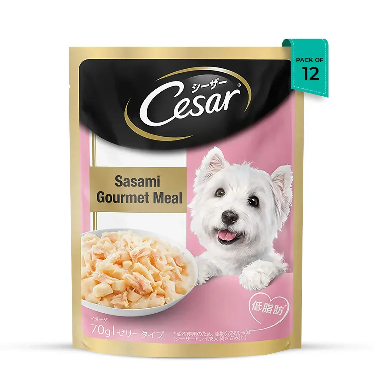 Cesar Premium Sasami (Gourmet Meal) Wet Dog Food - All Breed Adult - 70g - Zigly