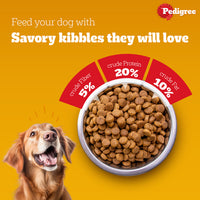 Pedigree Meat & Rice Dry Dog Food - All Breed Adult - Zigly