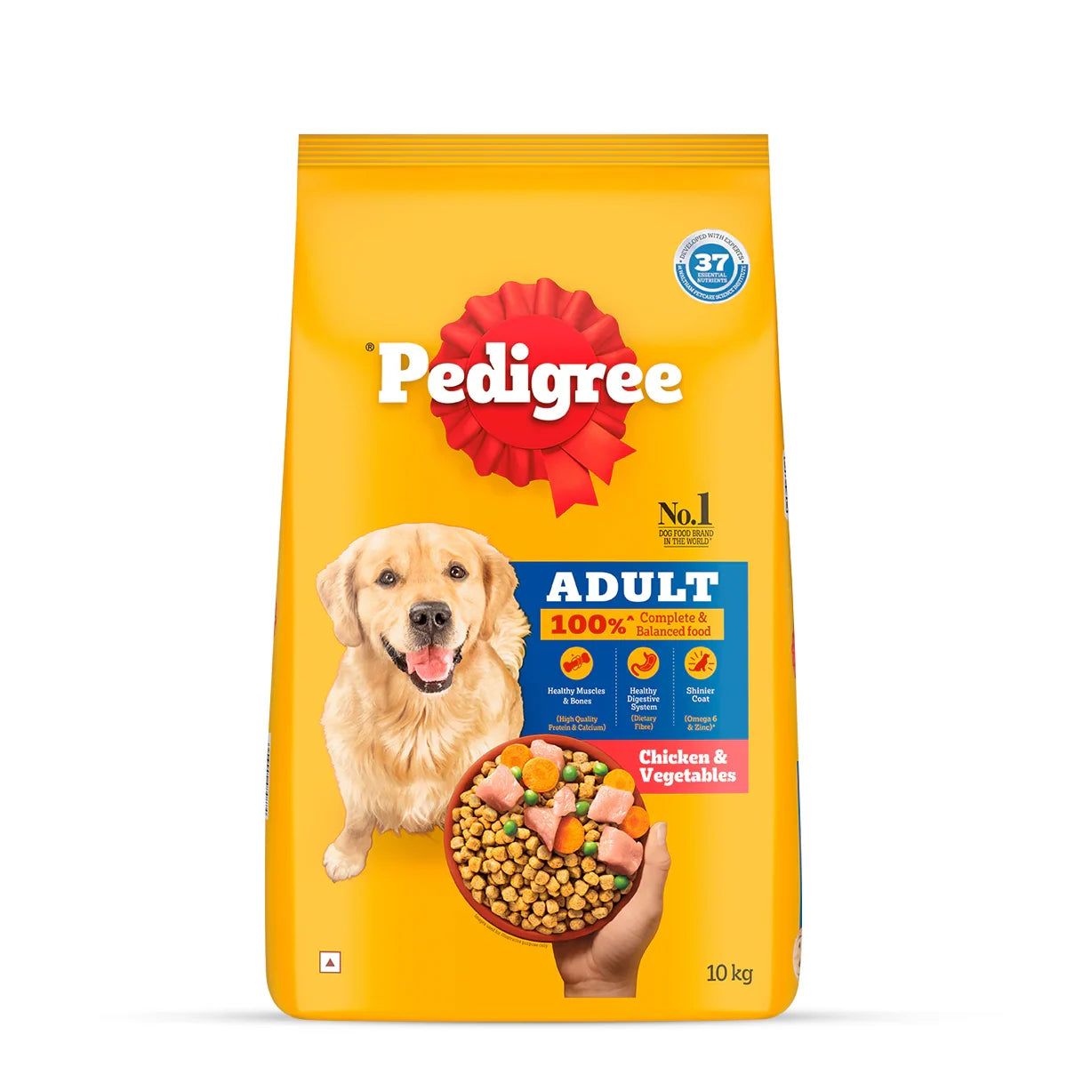 Pedigree Chicken & Vegetables Dry Dog Food - All Breed Adult - Zigly