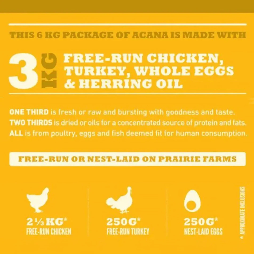 AcanaClassic Prairie Poultry Dry Dog Food - All Breed & Ages - Zigly