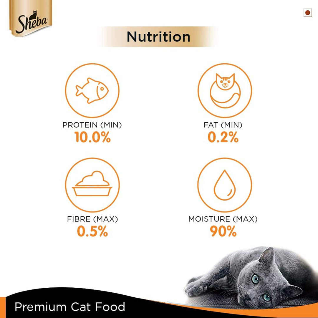 Sheba Deluxe Succulent Chicken Breast In Gravy Premium Canned Wet Cat Food - All Breed Adult - 85g - Zigly