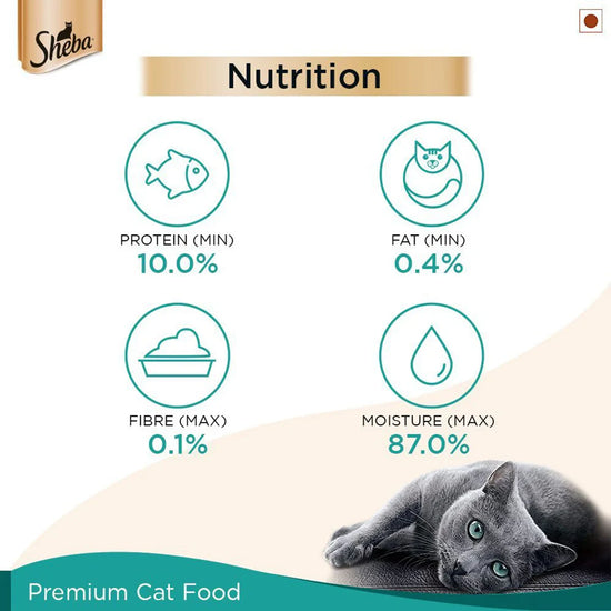 Sheba Rich Fish with Dry Bonito Flake Premium Wet Cat Food - All Breed Adult - 35g - Zigly