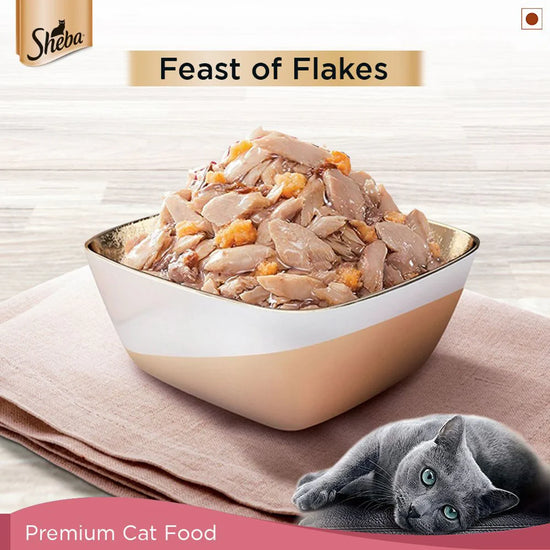 Sheba Rich Fish Mix (Skipjack & Salmon) Premium Wet Cat Food - All Breed Adult - 35g - Zigly