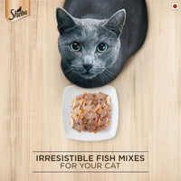 Sheba Rich Fish Mix (Skipjack & Salmon) Premium Wet Cat Food - All Breed Adult - 35g - Zigly