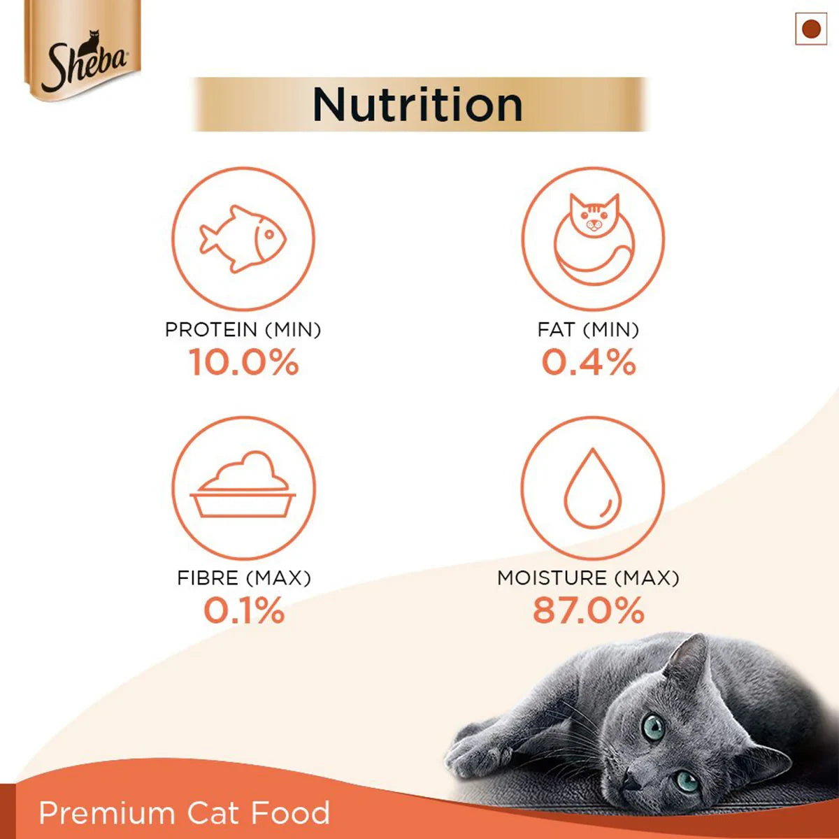 Sheba Rich Fish with Sasami Premium Wet Cat Food - All Breed Adult - 35g - Zigly