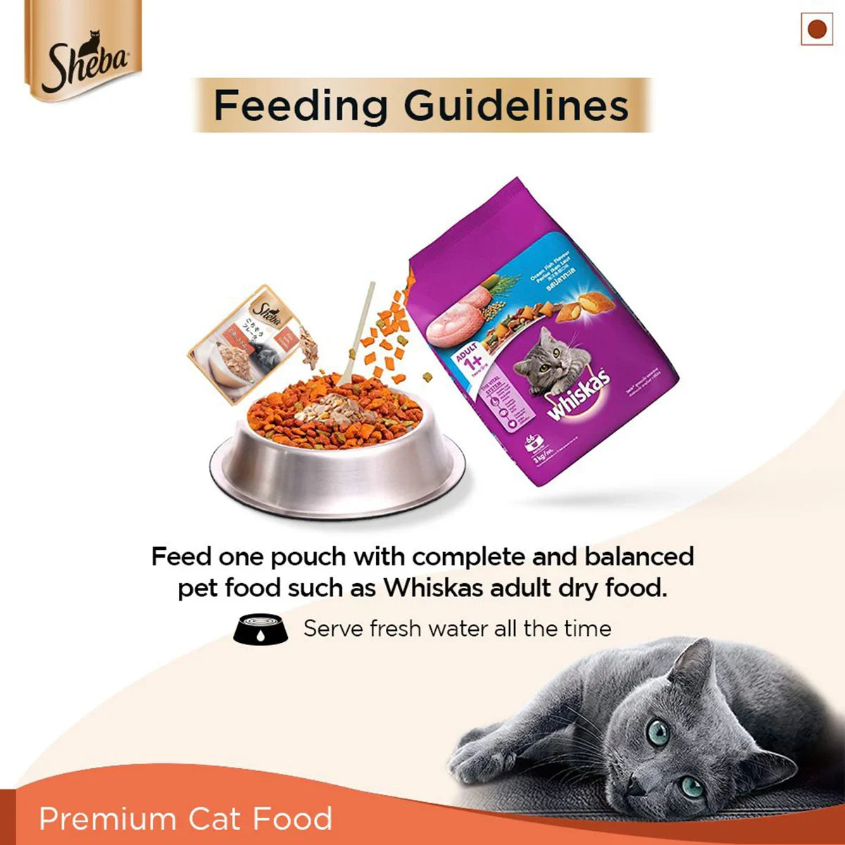 Sheba Rich Fish with Sasami Premium Wet Cat Food - All Breed Adult - 35g - Zigly