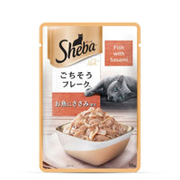 Sheba Rich Fish with Sasami Premium Wet Cat Food - All Breed Adult - 35g - Zigly