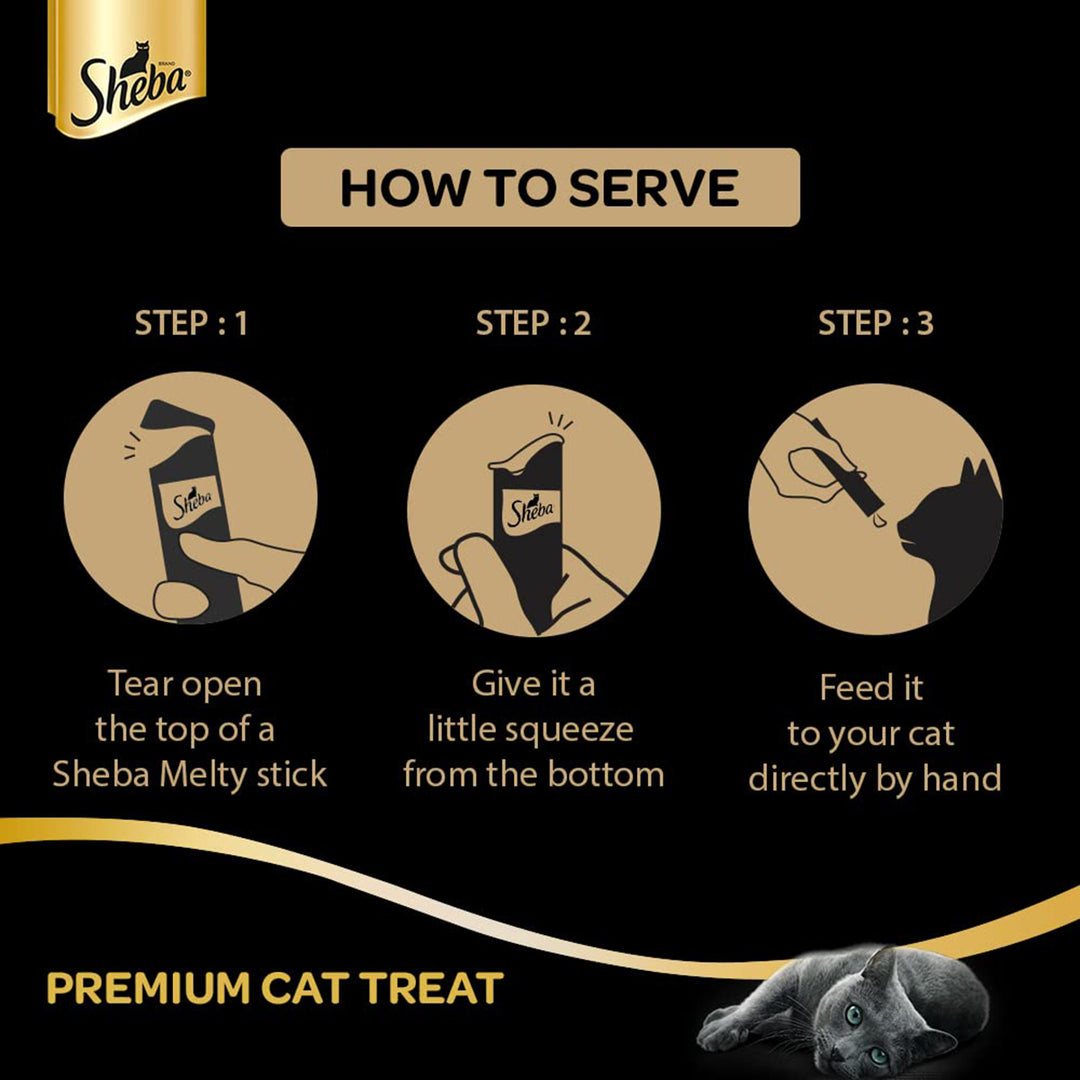 Sheba Maguro Selection Tuna & Seafood Flavour Cat Meaty Treat - All Breed Adult - 48g - Zigly