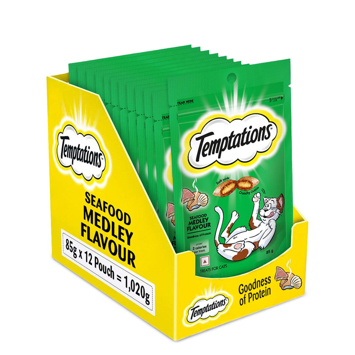 Temptations Seafood Medley Flavour Cat Meaty Treat