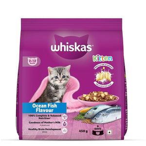 Whiskas Ocean Fish Dry Cat Food - All Breed Kitten (2-12 months) - Zigly